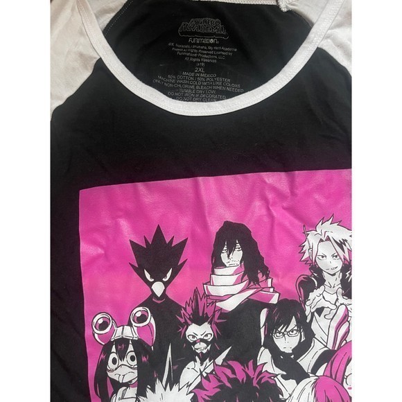 My Hero Academia Pink Group Portrait Womens Sz 2XL - Picture 5 of 7